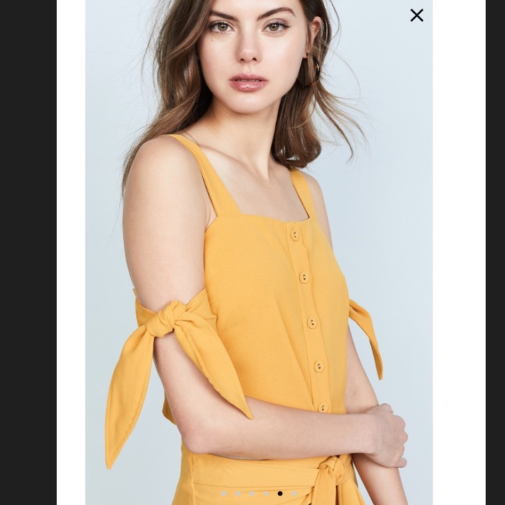 NWT Anthropology Moon River Marigold Top